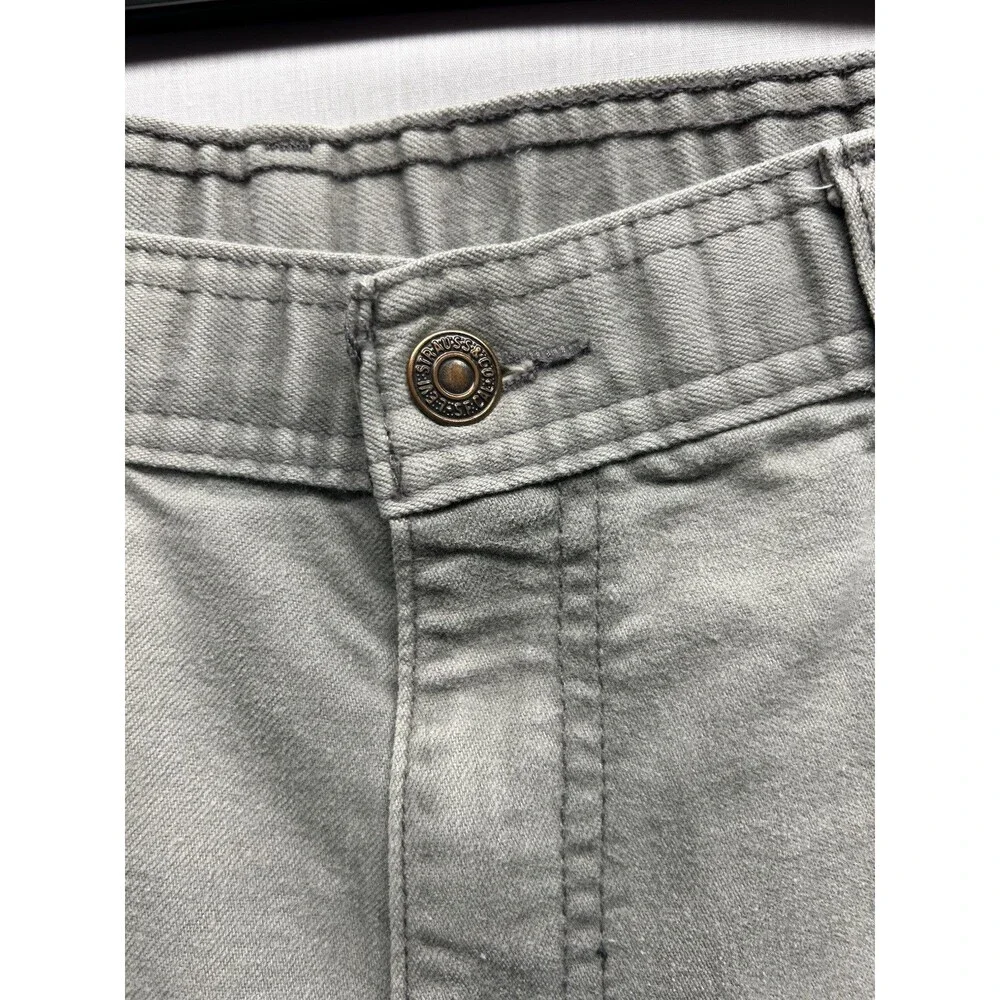 Vintage Levi’s Jeans Brown Label Size 38x24 HEMMED grey Cotton Jeans